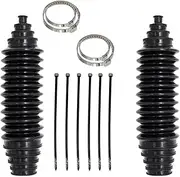 (12PCS) Professional Car Accessories,Dustproof Silicone Inner Tie Rod Boot Set with Rack and Pinion Bellow Cable Ties and Clamps,Car Rack and Pinion Boot Steering Rack Boot Tool Kit