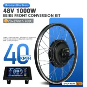 48V 1000W Front Hub Motor Wheel 20-29Inch 700C for E-bike Conversion Kit