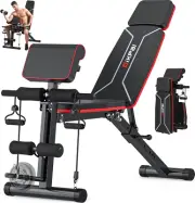 Adjustable Weight Bench - Workout Bench Press for Home Gym, Foldable Incline Dec