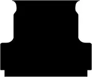 Rubber Ute Mat to fit Nissan Navara Dual Cab New NP300 D23 (with Factory Ute Liner) March 2021 to Current