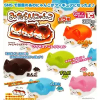 在飛比找松果購物優惠-全套5款 燒烤 貓團子 造型公仔 扭蛋 轉蛋 貓糰子 日本正