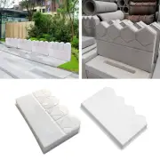 Concrete Plaster Garden Fence Decor DIY Flower Bed Pavement Mould