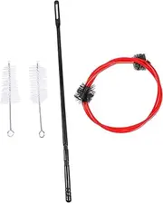Vaguelly 4Pcs Trumpet Cleaning Brush Durable Snake Brush Kit for Cornet and Tubular Instruments Mouthpiece Cleaner with Non Deforming Material for Maintenance