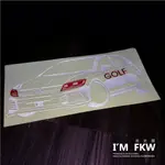 反光屋FKW 福斯 GOLF 通用 小鋼炮 反光貼紙 汽車車型反光貼紙 汽車貼紙 防水耐曬高亮度 針對車種專屬設計