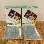 Fujifilm (LOT OF 2) Instax Wide Instant Film Twin Packs, 20 Sheets Each 05/2025