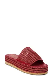 Coconuts by Matisse Del Mar Platform Slide Sandal in Burnt Red at Nordstrom, Size 11