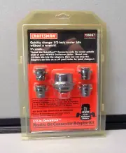 Craftsman 1/2" Quick Change Router Bit Connector / Adaptor Kit- 926697- NIP