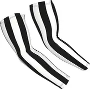 [FSCEV] Black And-White Stripes Sun Protection Arm Sleeves Outdoor Essentials Cooling Compression Golf Hiking Cycling