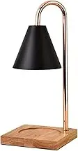 Candle Warmer Lamp, Compatible with Candle Large Jar Candle, White Marble, Candle Lamp, Dimmable Lamp Style Candle Melter for Scented Candle, Wax Melt, Bedroom Sleep Aid Lamp for Home Decor (Black)