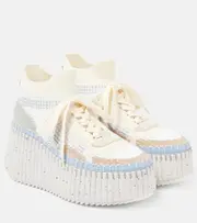 [Chloe] Chloé Nama platform slip-on sneakers AU 7 white