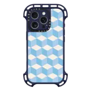 iPhone 16 Pro Ultra Bounce Case MagSafe Compatible Sky Blue Tiles
