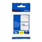 Brother TZe-SE4 Tamper Evident - Black on White Laminated Labelling Tape -18mm x 8 Metres