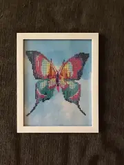 Finished And Framed Butterfly Diamond Painting