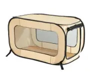 Portable, Collapsible, Pop Up Kennel Travel Cat and Dog Crate, 24" L x 16.6" ...