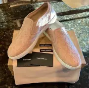 NIB Dolce & Gabbana D&G Women’s Lace Sneakers Loafers Flat shoes Sz 41 Italy