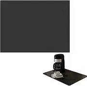 Onunaf Coffee Machine Mat, Drying Mat, Silicone, Non-Slip, Fireproof, Black, Rectangular, 50 x 60 cm