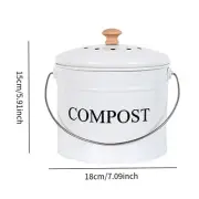 Compost Bin for Waste Recycling Trash Bin Filter Countertop Food Composter