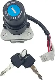 Ignition Switch for Kawasaki for KLR650 1987-2007 Motorcycle Parts Ignition Switch Lock with Key Kit Electric Door Lock 6 Wires Motorcycle Ignition Switch Lock