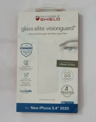 ZAGG - InvisibleShield® Glass Elite VisionGuard+ Filtering Screen - 12 mini