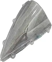 Jininglijindianzi Motorcycle Screen Double Bubble Windshield Deflector Protector WindScreen Compatible with Yamaha YZF 1000 R1 2004 2005 2006 YZFR1(Transparent)