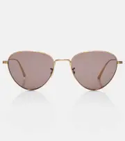 [Khaite] Khaite x Oliver Peoples Aviator sunglasses One Size brown
