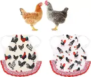 Chicken Saddles Hen Apron with Elastic Strap,2Pcs Standard Chicken Saddle Hen...