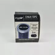 Masontops Chalk Tops Blackboard Madon Jar Disc Lids 8 Pack Label & Relabel