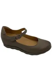 Dansko Leather Mary Janes Marcella Flats Taupe