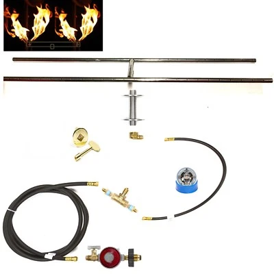 H30CK+: DELUXE PROPANE DIY GAS FIRE PIT KIT & 30" LIFETIME WARRANTED 316 BURNER