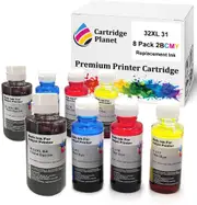 8 Pack (2BK,2C,2M,2Y) Compatible Ink for HP 32XL 31 for HP Smart Tank 450 455 551 555 571 655