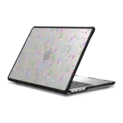MacBook Pro 14-inch (M1 - M4) Impact Case Pink floral meadow pattern on transparent background
