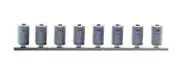 8 Pack TRASH CANS HO scale Detailing 1/87 scale unpainted