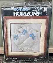 Monarch Horizons 'A Gaggle Of Geese' Candlewicking Kit 14" x 14" CR61 NEW