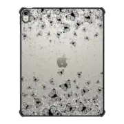 iPad Air 13-inch (M2/M3) iPad Impact Case Black Butterflies and Silver Sparkles Burst