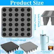 2 Pack Ice Cube Trays with Lids Silicone Ice Cube Molds Easy Release and fiBGK