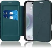 doeboe Protective Case for iPhone 16 Pro Max Only, PU Wallet Cd Card Slot (Green)