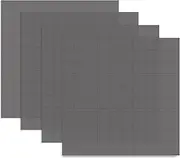 4 Pieces Silicone Thermal Pad, 0.5mm 1mm 1.5mm 2mm Thickness 100x100mm Sliced into 100Pcs, Thermal Conductivity 3.0 W/mK, Heat Resistant for Laptop Heatsink CPU GPU SSD IC LED Cooler
