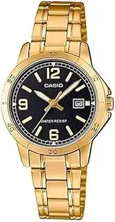 [Casio] Women's LTPV004G-1B Analogue Watch, Gold, 35.2 x 30.2 x 7.8 mm