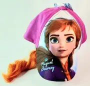 Disney Frozen II Anna Child/Girls Baseball Cap W Faux Hair Ponytail Wig NWT's