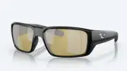 Costa Del Mar Fantail Pro Black Frame Sunrise Silver Mirror Polarized Sunglasses