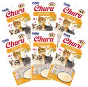 INABA Cat Puree Chicken 56G x 6 Packs Cat Treats