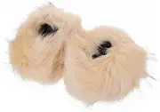 [VALICLUD] Furry Wrist Cuffs Women's Winter Warm Arm Warmers Soft Faux Fur and Elastic Fit