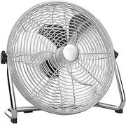 10" High Velocity Heavy Duty Metal Industrial Fans, Oscillating Floor Fans，Commercial Fans，Adjustable fan head for home, garage, attic, industrial, commercial, residential (Color : Silver, Size : 12