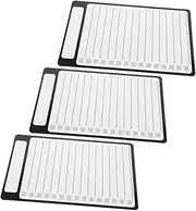 Gatuida 3pcs Small Magnetic Whiteboard for Refrigerator Versatile Fridge Notepad with Pet Writing Film for Daily Tasks Shopping Lists and Cleaning Schedules