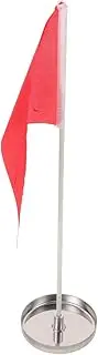 Parliky Stainless Steel Golf Hole Cup Red Flag Practice Golf Cup and Flag Set for Putting Green Versatile Training Accessory