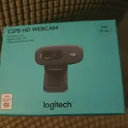 NEW LOGITECH C270 HD WEBCAM WIDESCREEN 720p 30 FPS BUILT-IN MICROPHONE FREESHIP