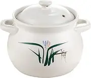 Chinese Clay Pot, Casserole Caly Stockpot With Lid,Olla Ceramica Para Cocinar 4L, Heavy Duty Heat Proof Pot Cookware