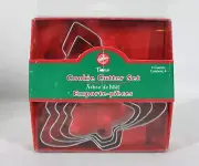 WILTON SET 4 GRADUATED CHRISTMAS TREE STAINLESS STEEL COOKIE CUTTERS NEW IN BOX