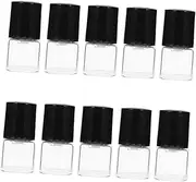 DECORNIJIA 25Pcs Clear Glass Roll Bottles Refillable Essential Oil Containers with Balls and Caps Leak Mini Perfume Bottles for DIY Oil Blends and Travel