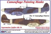 AML Models 1/48 CAMOUFLAGE PAINT MASKS SUPERMARINE SPITFIRE Mk.Vb A Camo Pattern